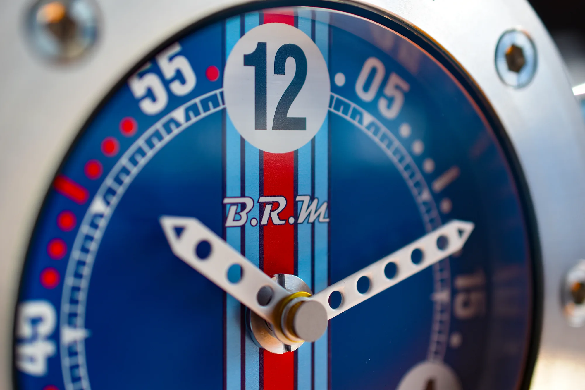 The Martini Racing dial, close up