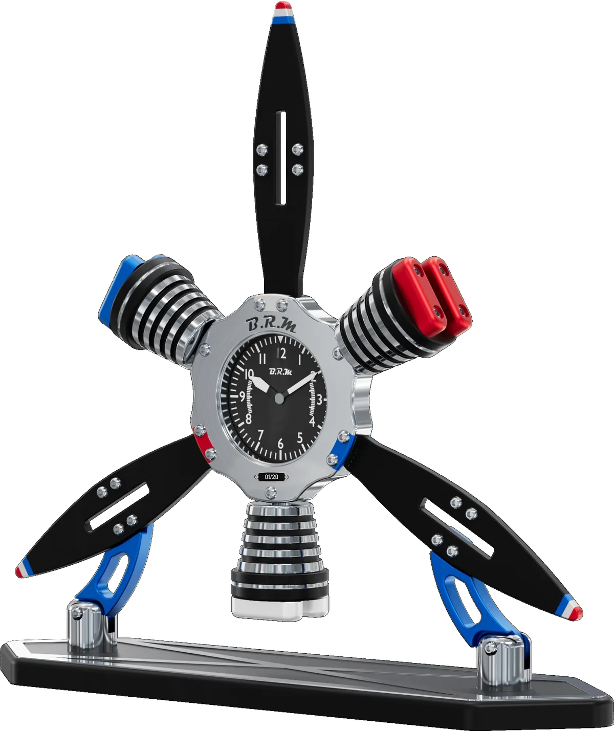 Le Tripale — horloge B.R.M usinée dans la masse